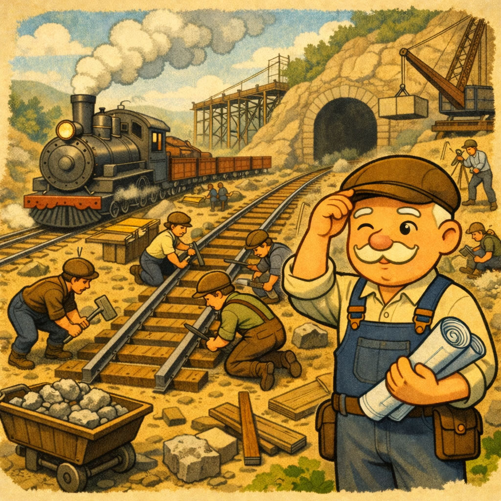 Le train est construit