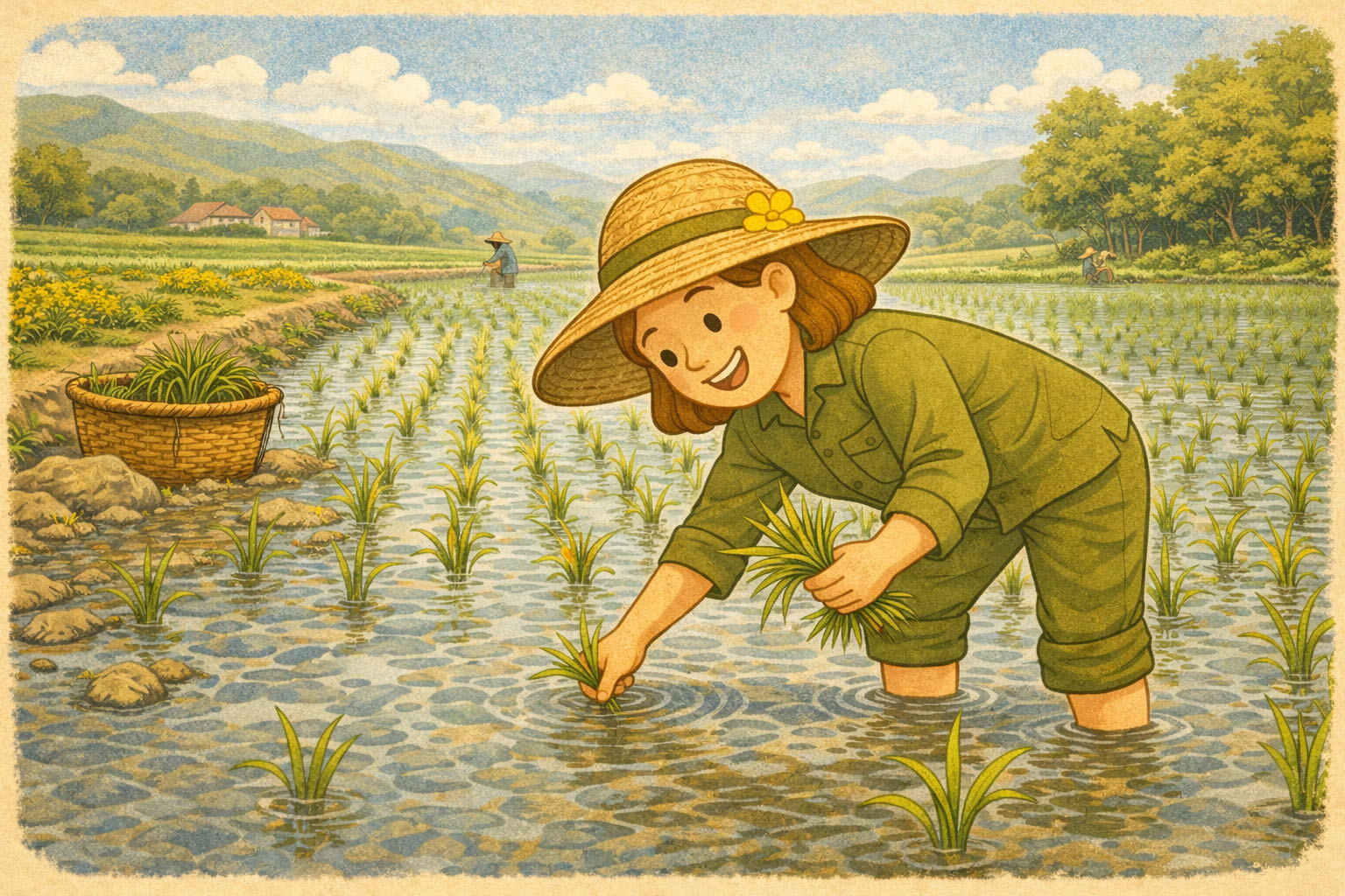 Hacer crecer el arroz